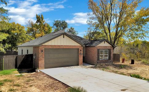 Ranch-style house with a garage