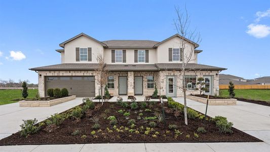 New construction Townhouse house 14813 Afleet Alex St, Unit B, Manor, TX 78653 Mesquite- photo 0