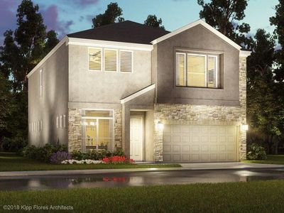 New construction Single-Family house 8409 Soaring Sky Drive, Houston, TX 77063 The Manor (2870)- photo 0