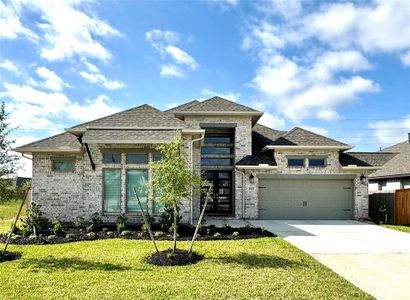New construction Single-Family house 19227 Seabiscuit Stable Trail, Tomball, TX 77377 2850W- photo 1 1