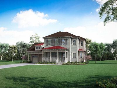 New construction Single-Family house 7541 Estuary Lake Loop, Celebration, FL 34747 Sanibel- photo 0