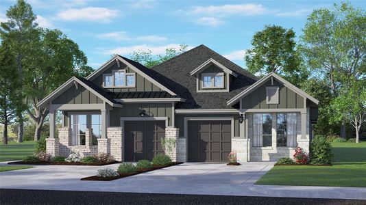 New construction Condo/Apt house 10019 Crescendo Way, Iowa Colony, TX 77583 Carriagehouse - Single Story Villas- photo 0 0