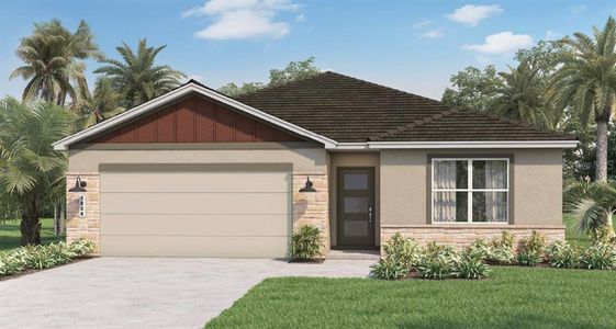 New construction Single-Family house 5166 Tana Terrace, Saint Cloud, FL 34772 Cali Modern- photo 0