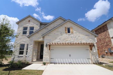 New construction Single-Family house 3609 Prosper Road, Leander, TX 78641 Franklin II- photo 0