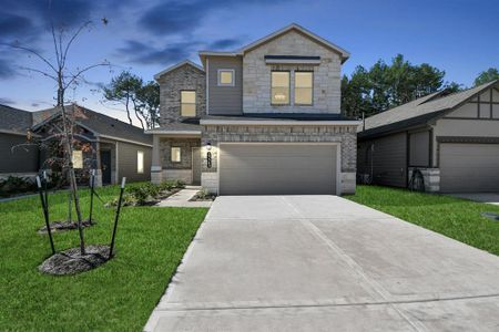 New construction Single-Family house 25545 Prairie Clover Way, Magnolia, TX 77354 Laurel- photo 3 3