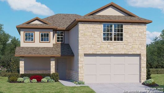 New construction Single-Family house 208 Sparrowhawk, San Antonio, TX 78253 The Bowen- photo 1 1