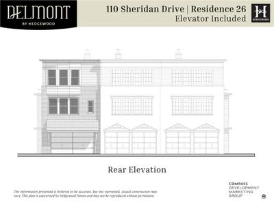 New construction Townhouse house 110 Sheridan Drive, Atlanta, GA 30305 Plan: 26 – Elevator- photo 4 4