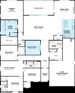 New construction Single-Family house 37565 W Padilla Street, Maricopa, AZ 85138 Sedona- photo 3 3