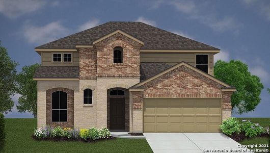 New construction Single-Family house 602 Bronze Stream, Cibolo, TX 78108 The Llano- photo 0