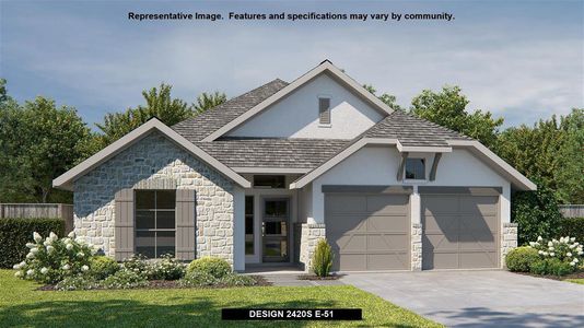 New construction Single-Family house Design 2420S, 1904 Bighorn Trail, New Braunfels, TX 78132 - photo