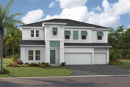 New construction Single-Family house 10410 Longmeadow Avenue, Parrish, FL 34219 The Biscayne II- photo 0