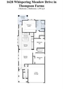 New construction Single-Family house 1628 Whispering Meadow Drive, Van Alstyne, TX 75495 Carlton Plan- photo 1 1