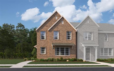 New construction Townhouse house 2608 Red Tailed Hawk Lane, McKinney, TX 75071 Berwyn- photo 0