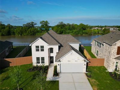 New construction Single-Family house 140 Water Grass Trail, Clute, TX 77531 The Sandown- photo 1 1