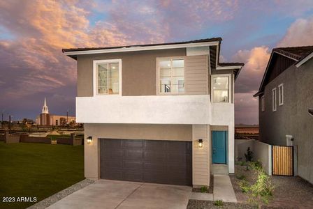 New construction Single-Family house 9355 E Solina Avenue, Mesa, AZ 85212 Chartreuse- photo 1 1