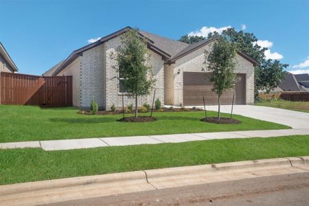 New construction Single-Family house 2432 Ambling Trail, Georgetown, TX 78628 Oaks 1754- photo 1 1