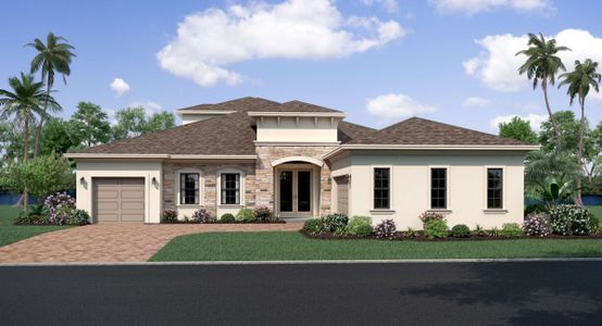 New construction Single-Family house Bismark 2 (Palm Collection), 15303 Serengeti Boulevard, Spring Hill, FL 34610 - photo