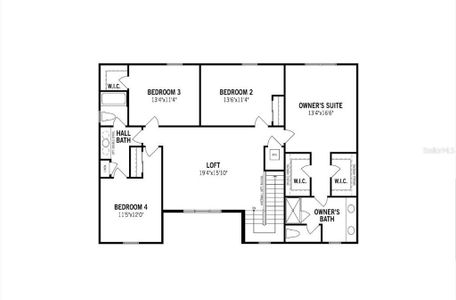 Pensacola Floorplan - Second Floor