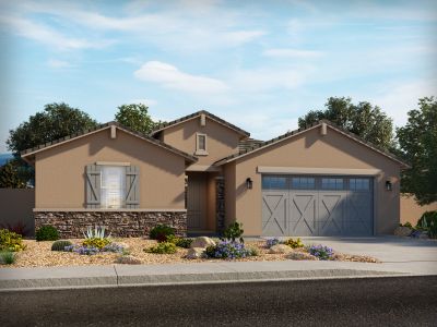 New construction Single-Family house Bailey, North Hartman Road, Maricopa, AZ 85138 - photo