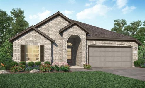 New construction Single-Family house 22570 Pagoda Dogwood Branch Drive, New Caney, TX 77357 Brenham II- photo 0