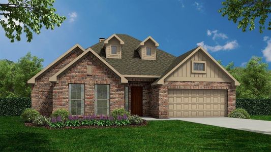 New construction Single-Family house 10919 Amador Peak Drive, Iowa Colony, TX 77583 The Andover- photo 0