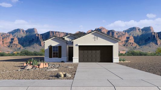 New construction Single-Family house 15415 W Desert Hollow Dr, Surprise, AZ 85387 Pelican- photo 0