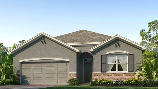 New construction Single-Family house 7224 Broad River Avenue, Land O' Lakes, FL 34638 Cali- photo 0 0
