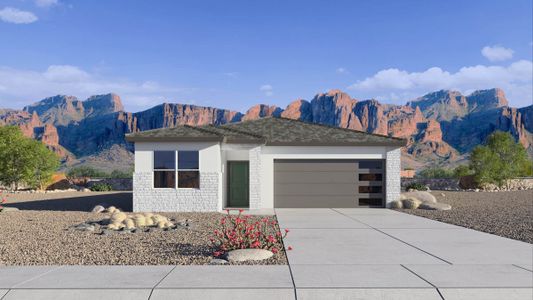 New construction Single-Family house 18609 W Desert Hollow Drive, Wittmann, AZ 85361 Lark- photo 0