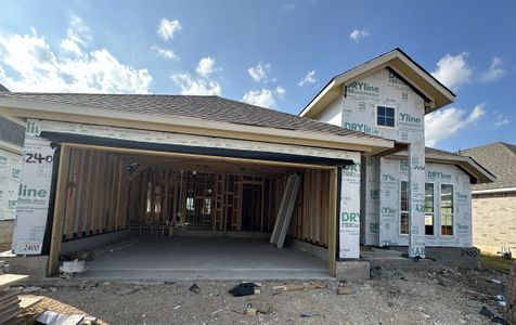 New construction Single-Family house 2400 Little Snake Way, Georgetown, TX 78628 Danbury Homeplan- photo 1 1