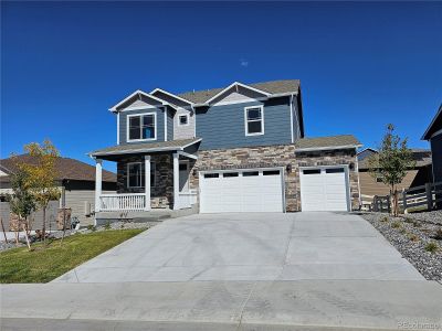 New construction Single-Family house 4890 Cattle Cross Trail, Castle Rock, CO 80104 HOLCOMBE- photo 0