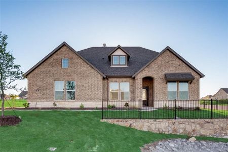 New construction Single-Family house 159 Spanish Moss Trail, Rhome, TX 76078 Aster- photo 0