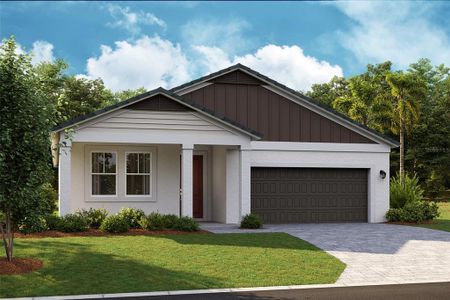 New construction Single-Family house 10376 Fieldstone Myrtle Way, San Antonio, FL 33576 Mariposa- photo 0