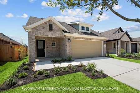 New construction Single-Family house 21711 Wave Hollow Drive, Cypress, TX 77433 Periwinkle - Smart Series- photo 0