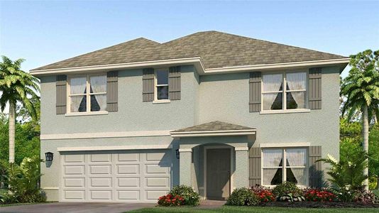 New construction Single-Family house 5915 Flagstone Trail, Palmetto, FL 34221 Hayden- photo 0