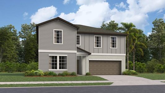 New construction Single-Family house 11445 Linden Depot Road, San Antonio, FL 33576 Trenton- photo 0