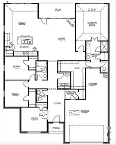 New construction Single-Family house 1425 Red Clover Avenue, Van Alstyne, TX 75495 Camden F- photo 1 1