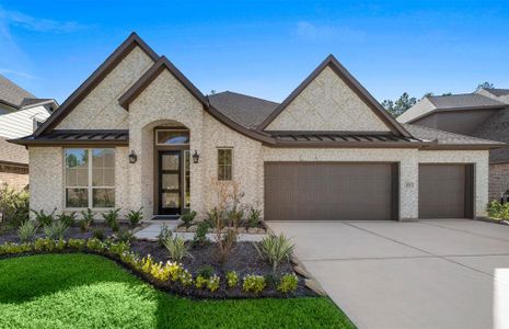 New construction Single-Family house 311 Calmato Woods Way, Willis, TX 77318 Plan 2855 - photo 0 0