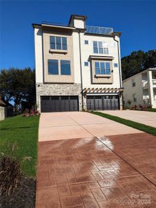 Colored-stamped driveways