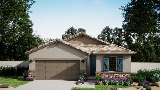 Ranch Elevation with Optional Stone | Sabino | Wildera – Canyon Series | New Homes in San Tan Valley, AZ | Landsea Homes