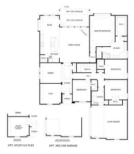 New construction Single-Family house 133 Mockingbird Hill Drive, Joshua, TX 76058 Concept 2370- photo 3 3