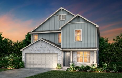 New construction Single-Family house 1612 Holly Lake Drive, Leander, TX 78641 Sandalwood- photo