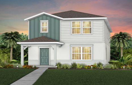 New construction Single-Family house 6103 Wooded Brush Alley, Saint Cloud, FL 34771 Haddock- photo 0