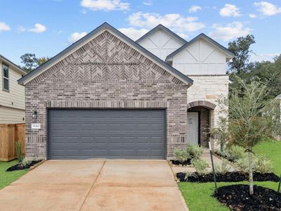 New construction Single-Family house 9360 Hard Rock Road, Conroe, TX 77303 Newport Homeplan- photo 0