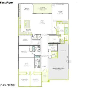 New construction Single-Family house 3850 E Gold Mountain Avenue, San Tan Valley, AZ 85143 Holly Plan 5007- photo 1 1