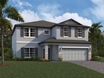 New construction Single-Family house Coronado II, 5950 Newberry Pines Avenue, Wesley Chapel, FL 33545 - photo