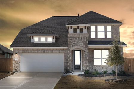 New construction Single-Family house 32327 Elmwood Manor, Waller, TX 77484 Cypress Homeplan- photo 0 0