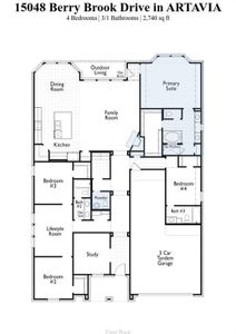 New construction Single-Family house 15048 Berry Brook Drive, Conroe, TX 77302 Fleetwood Plan- photo