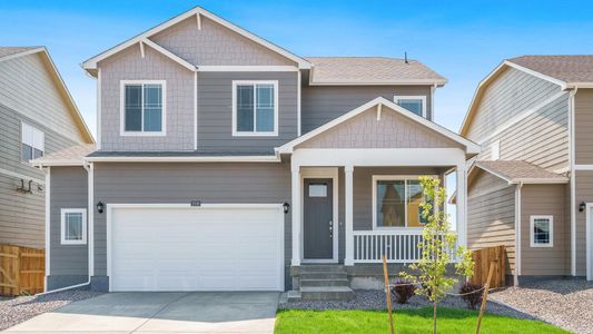 New construction Single-Family house 13445 Valentia Place, Thornton, CO 80602 BELLAMY- photo 0