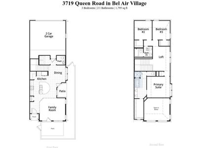 New construction Townhouse house 3719 Queen Road, Sherman, TX 75090 Ansley Plan- photo 33