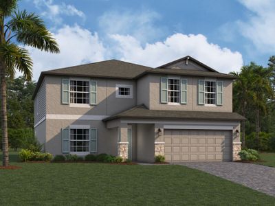 New construction Single-Family house 38350 Tobiano Loop, Dade City, FL 33525 Cabo- photo 0